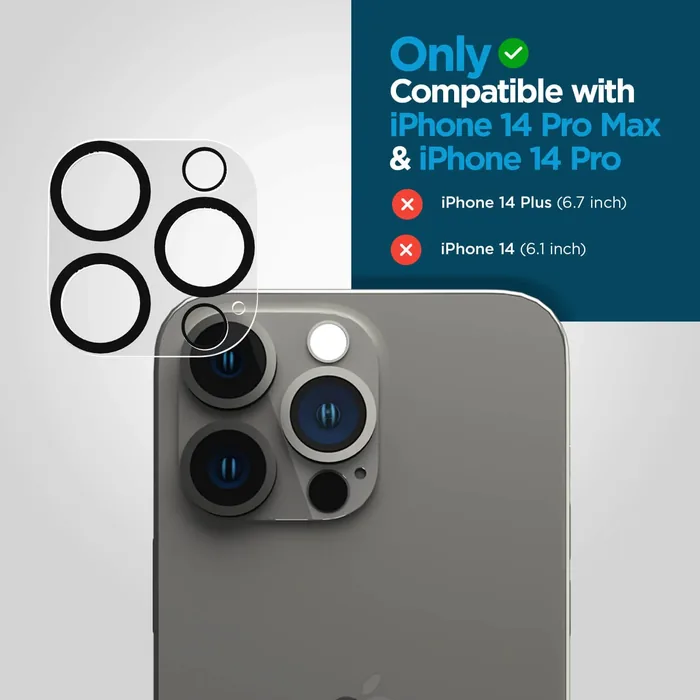 Glass Camera Lens Protector - iPhone 14 Pro / 14 Pro Max - Image 6